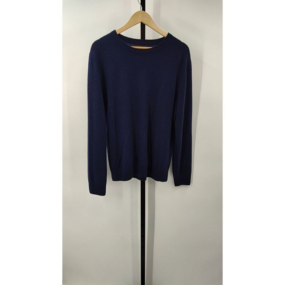 Quince Women Mongolian Cashmere Crewneck Sweater Navy L